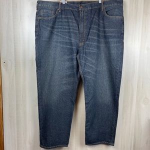NWT Levis Men’s 550 Relaxed Fit Dark Wash Jeans Big and Tall 50x30 Tapered Leg